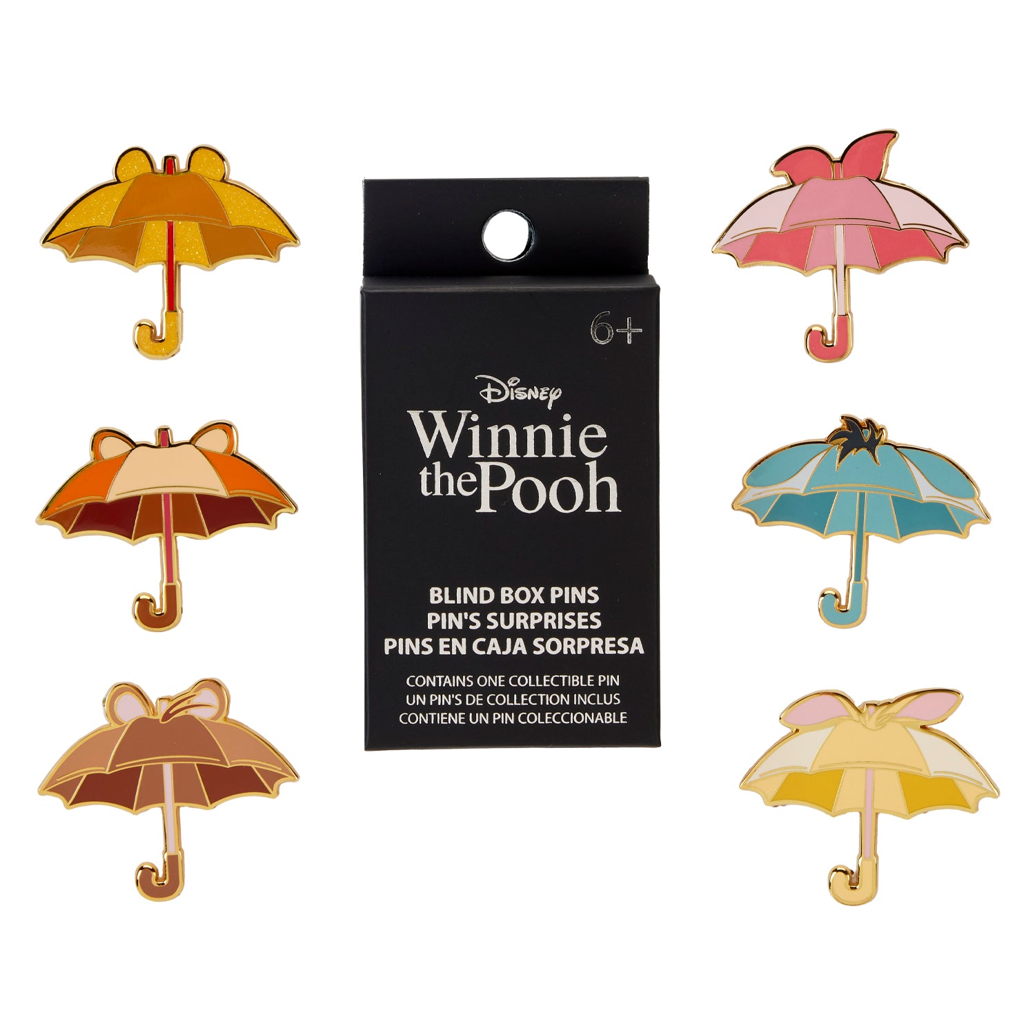 Loungefly Disney Winnie The Pooh And Friends Umbrella Blind Box Pins