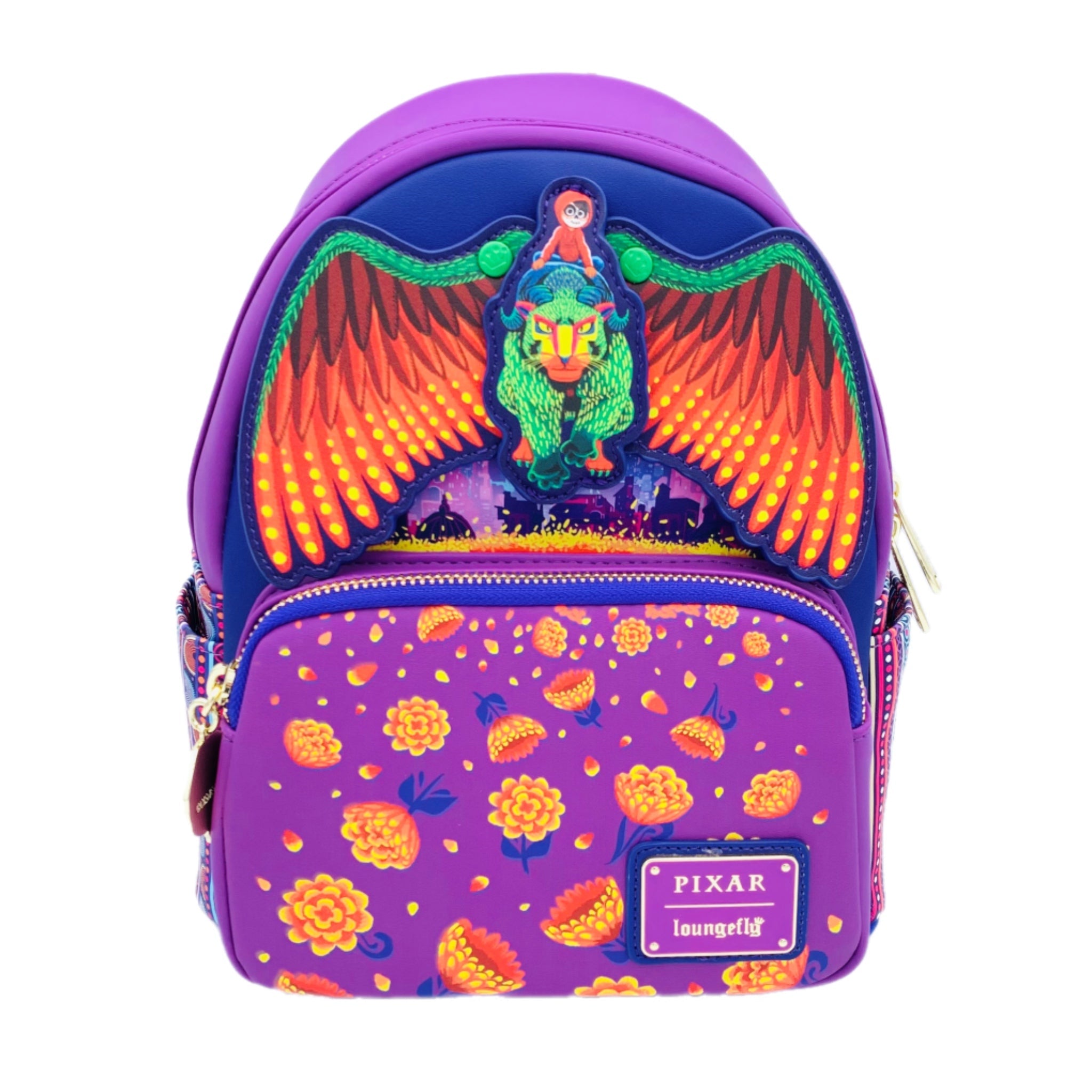 Blue Culture Tees Exclusive - Loungefly Disney Coco Miguel Rides Pepita GITD Mini Backpack