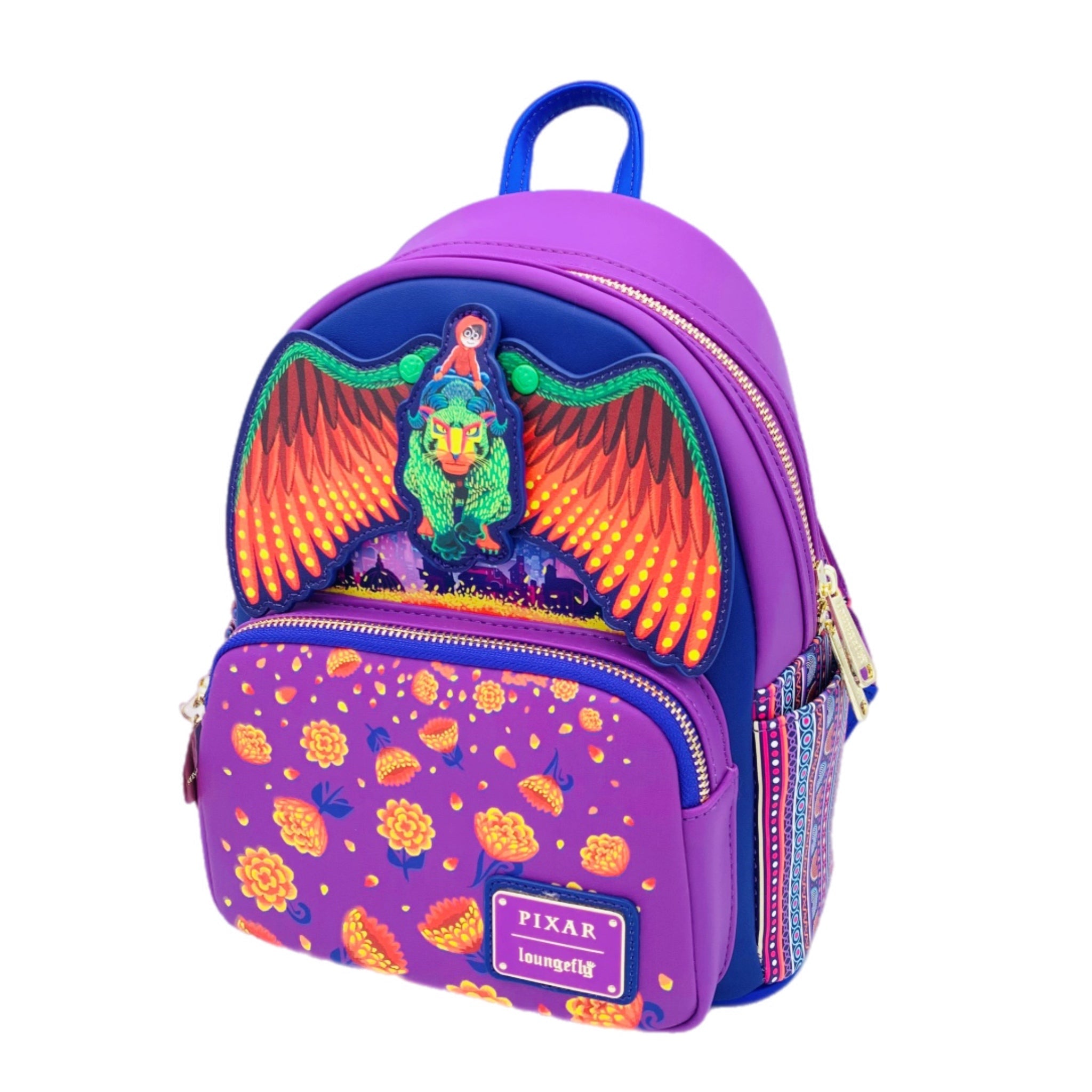 Blue Culture Tees Exclusive - Loungefly Disney Coco Miguel Rides Pepita GITD Mini Backpack