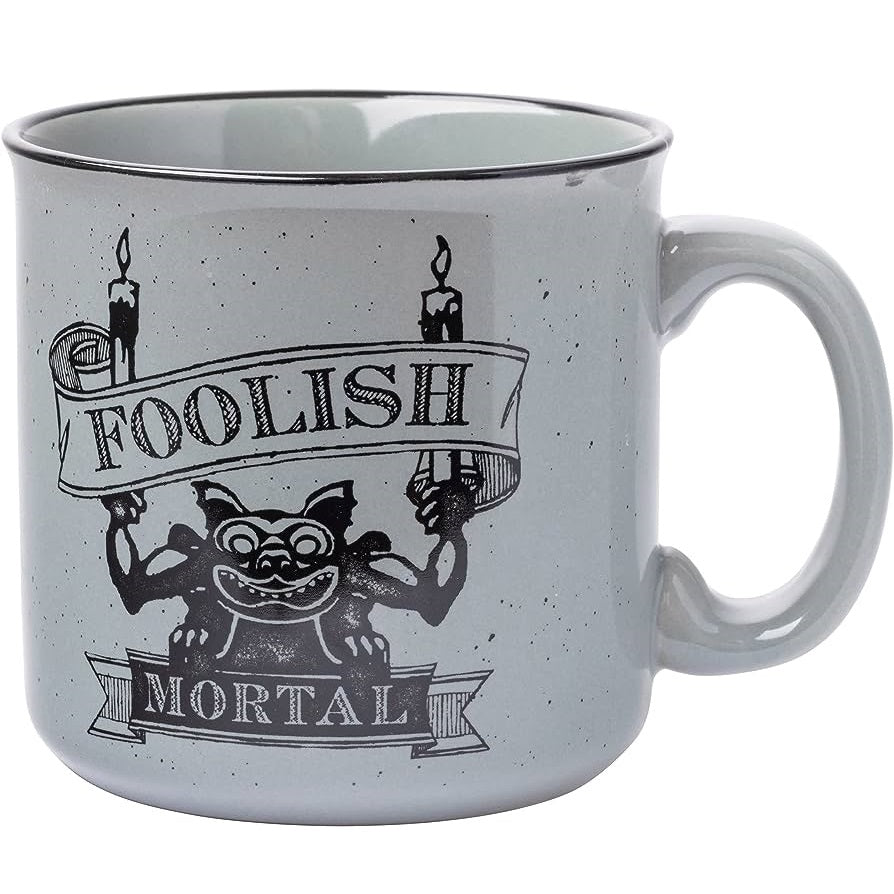 Disney Haunted Mansion Foolish Mortal 20 Oz. Ceramic Camper Mug