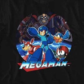 Mega Man Megaman Collage T-Shirt - Blue Culture Tees