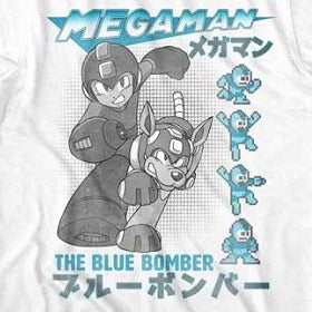 Mega Man Blue Bomber Lightweight T-Shirt - Blue Culture Tees