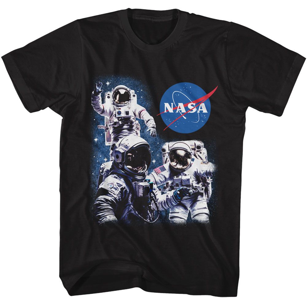 NASA 3 Astronauts Logo T-Shirt