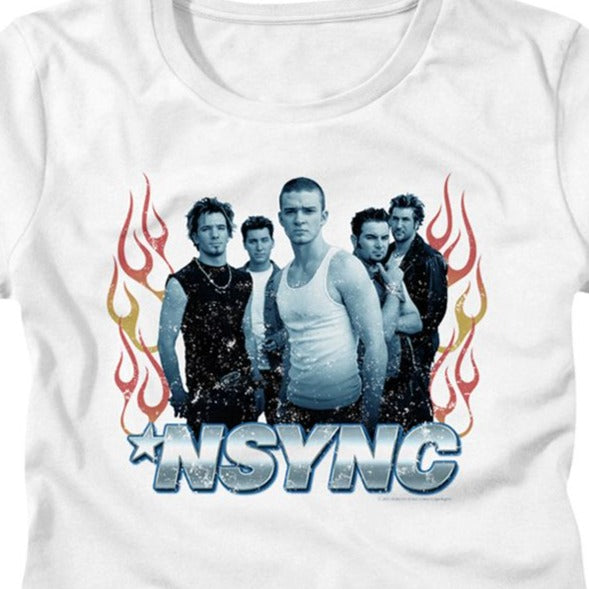 Junior's NSYNC Flames T-Shirt