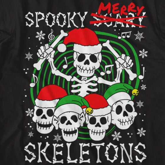 Spooky Scary Skeletons Scary Merry Skeletons T-Shirt