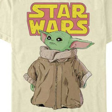Star Wars The Mandalorian Logo Child Gaze T-Shirt