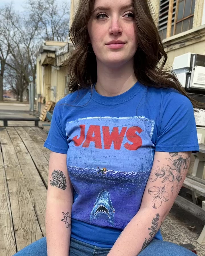 Jaws 8 Bit Terror T-Shirt