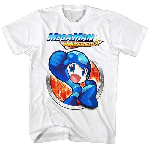 Mega Man Powered Up T-Shirt - Blue Culture Tees