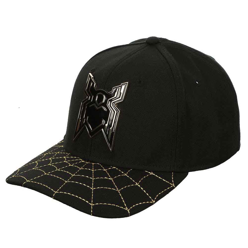 Marvel Spider-Man No Way Home Gold Chrome Weld Pre-Curved Bill Snapback Hat