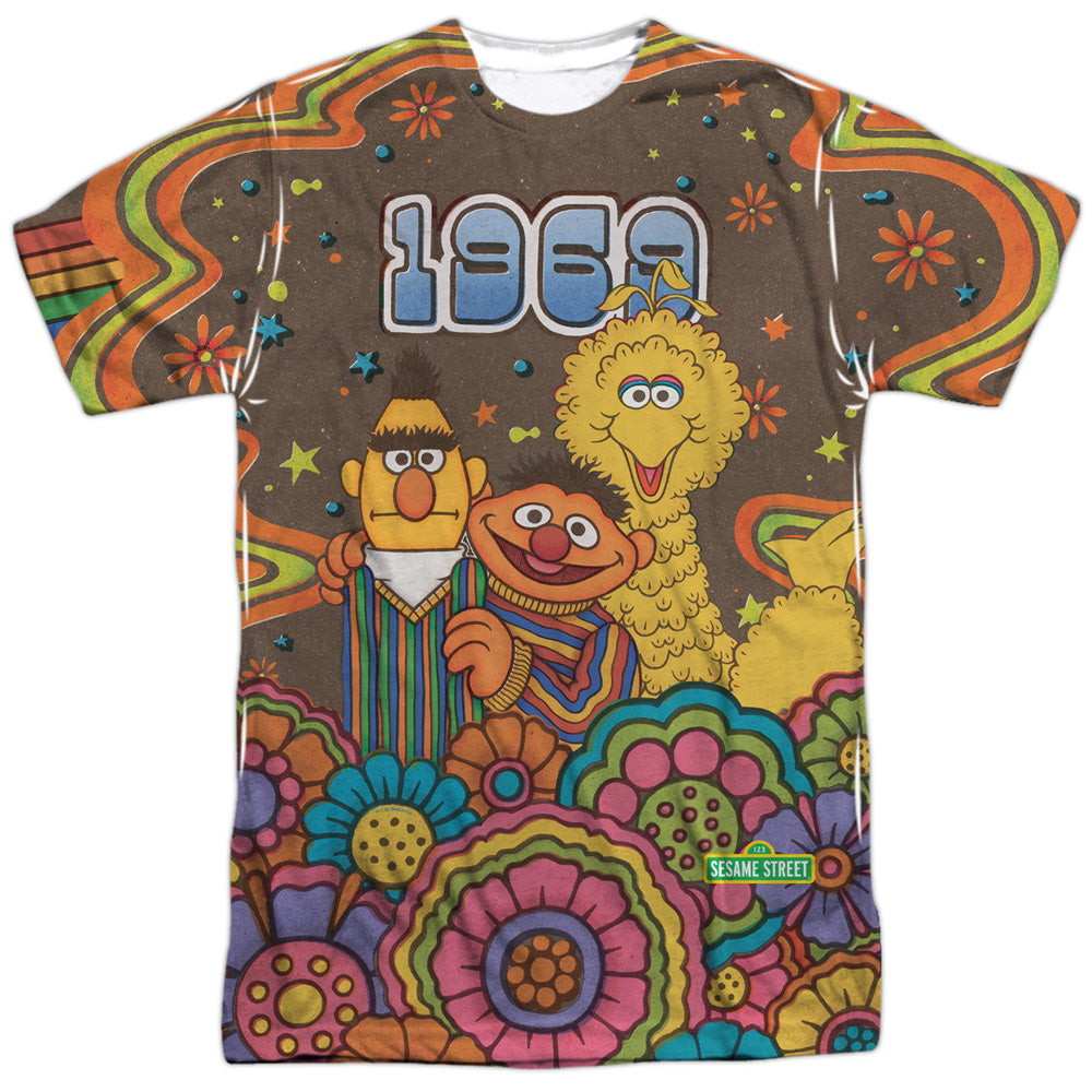 Men's Sesame Street Psychedelic 69 Sublimated Tee