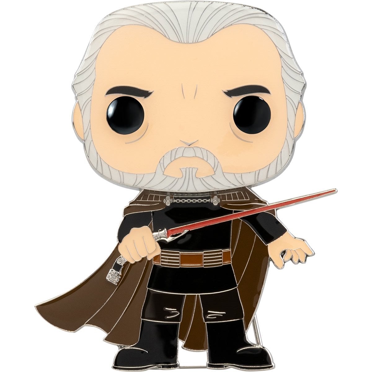 Funko Pop! Star Wars Count Dooku Large Enamel Pin #22.  Available at Blue Culture Tees!