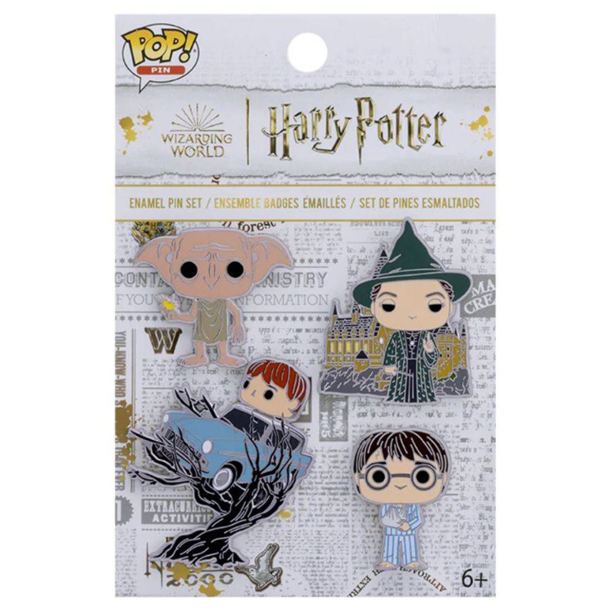 Funko Harry Potter and the Chamber of Secrets 20th Anniversary Enamel Pin 4-Pack Set
