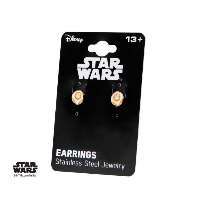 Star Wars Episode 7 BB-8 Hero Droid Stud Earrings