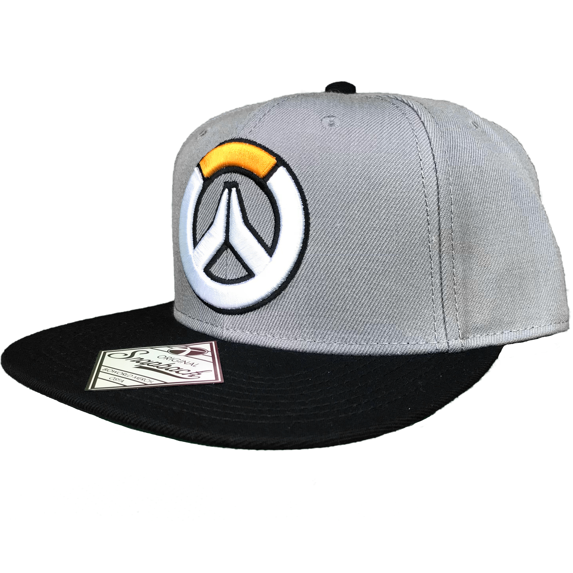 Overwatch Embroidered Logo Flat Bill Snapback Hat - Blue Culture Tees