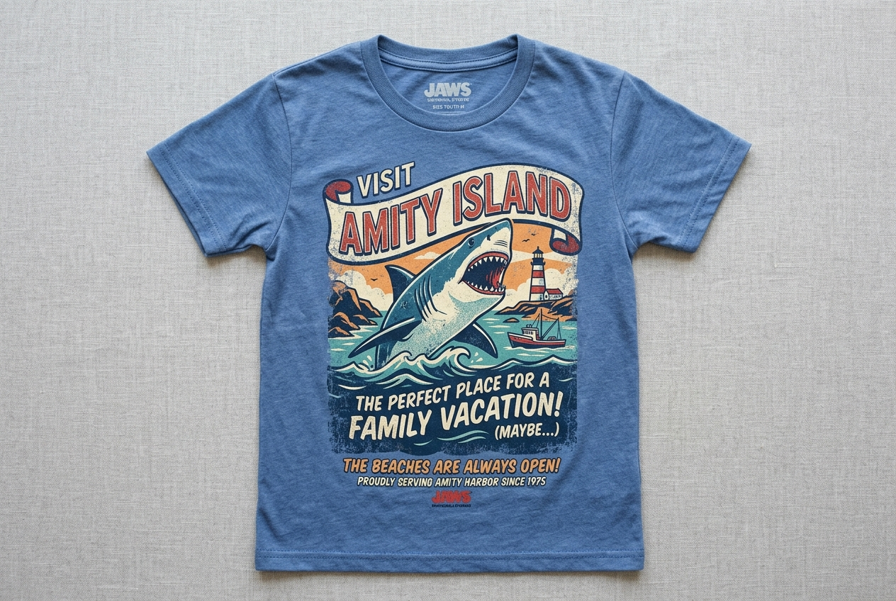 Youth Jaws Clear Skies 1975 T-Shirt | Blue Culture Tees