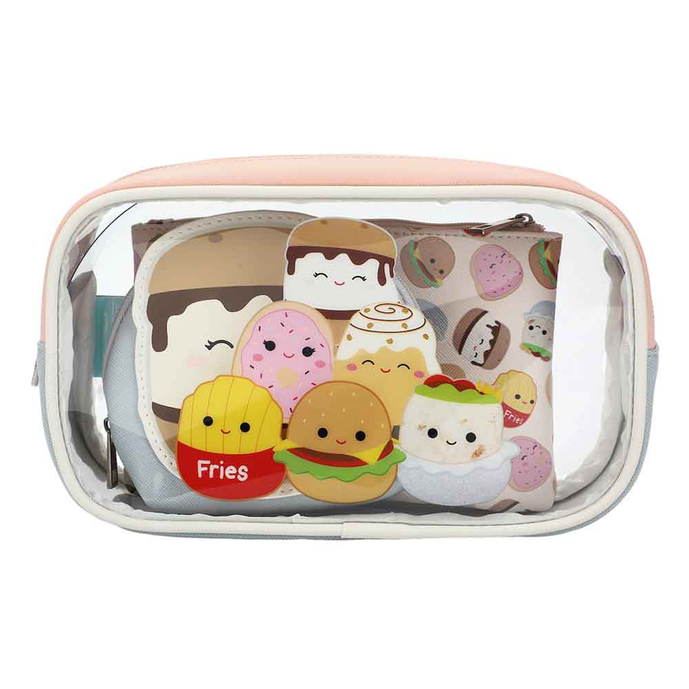 Squishmallows™ Food Squad Travel Cosmetic Bag - Set of 3