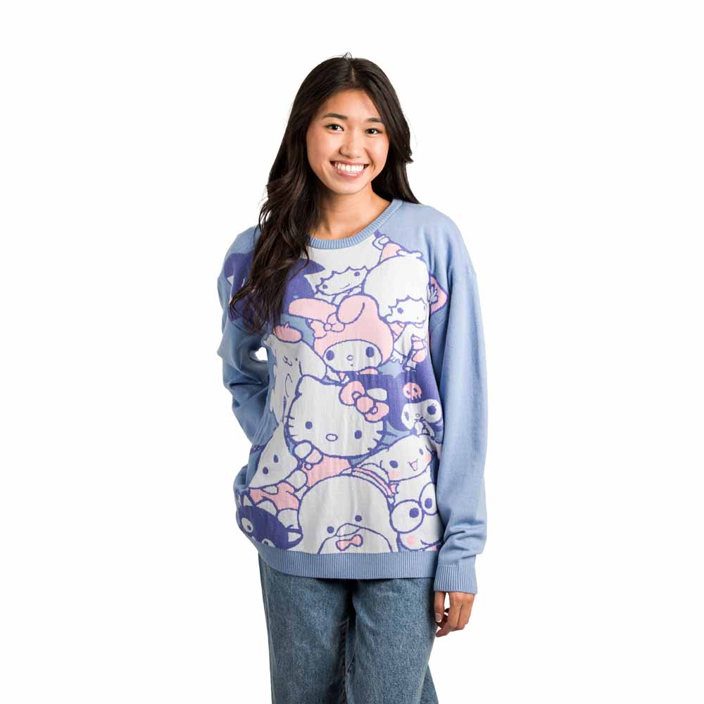 Juniors Sanrio Hello Kitty and Friends Oversized Sweatshirt