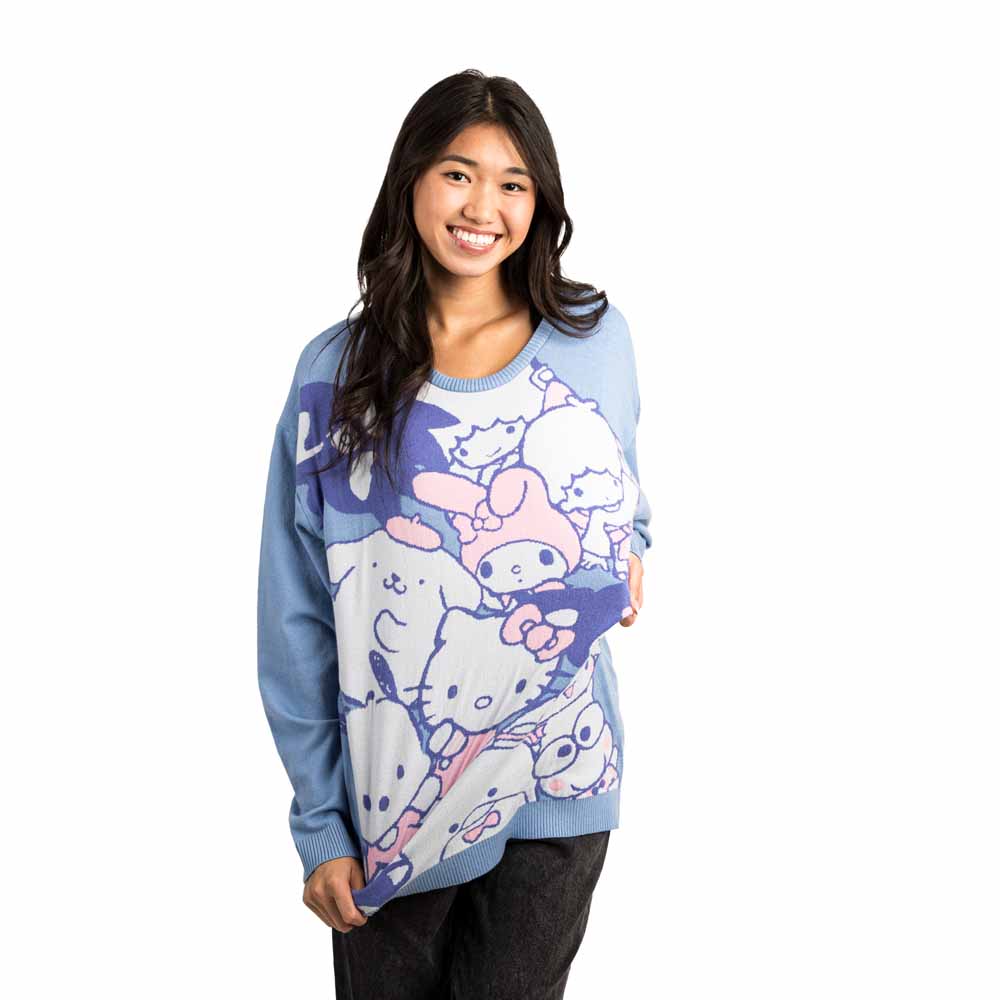 Juniors Sanrio Hello Kitty and Friends Oversized Sweatshirt