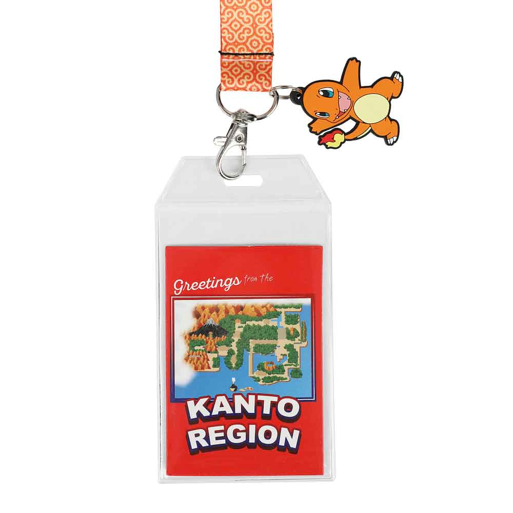 Pokémon Faces Charmander Kanto Region Lanyard | Blue Culture Tees