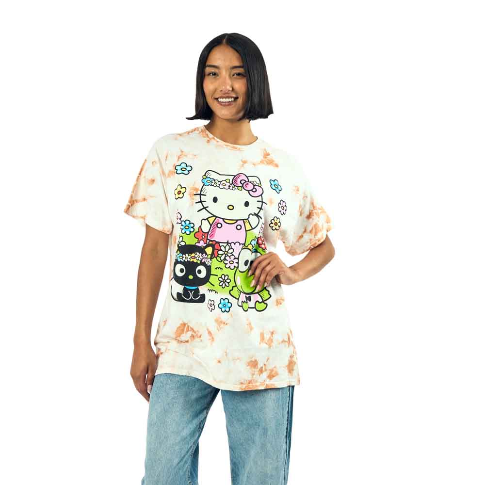 Juniors Hello Kitty & Friends Oversized Puff and Rhinestones T-Shirt | Blue Culture Tees