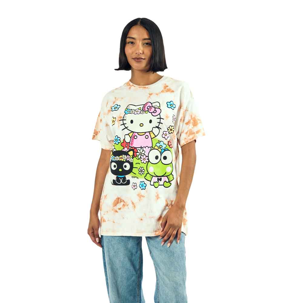 Juniors Hello Kitty & Friends Oversized Puff and Rhinestones T-Shirt | Blue Culture Tees