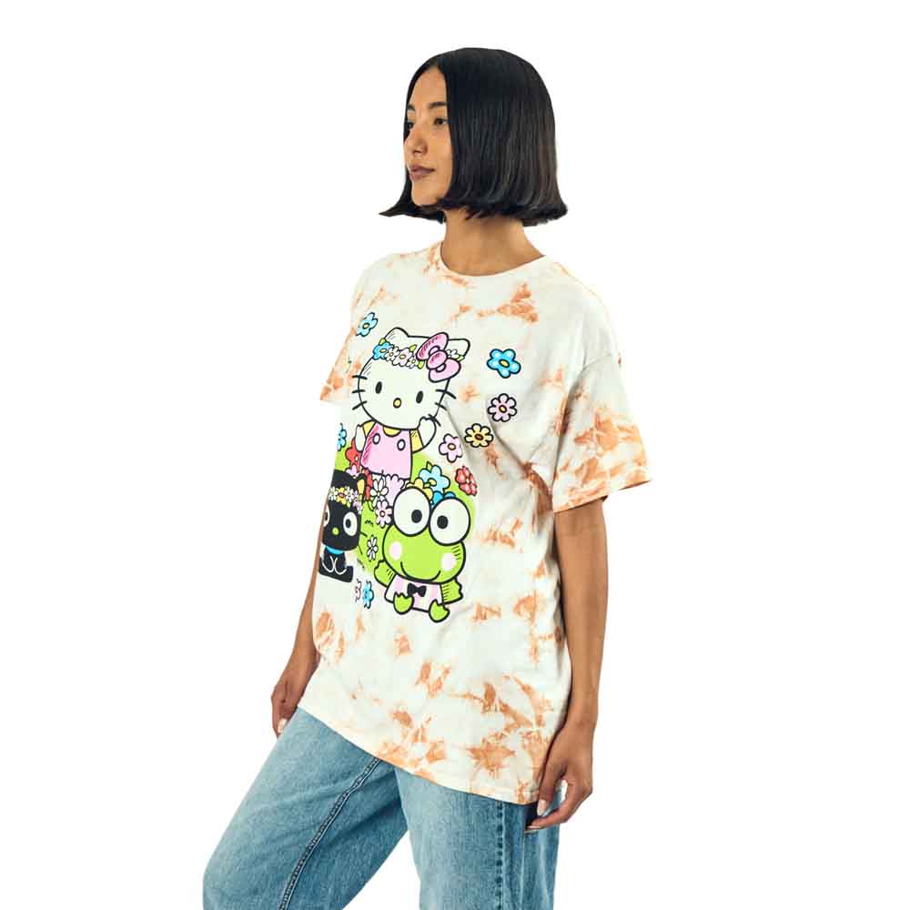 Juniors Hello Kitty & Friends Oversized Puff and Rhinestones T-Shirt | Blue Culture Tees