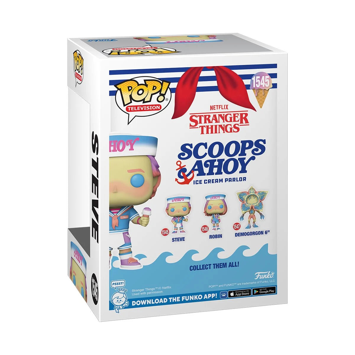 Funko Pop! Stranger Things Steve with Ice Cream (Scoops Ahoy) Vinyl Figure #1545