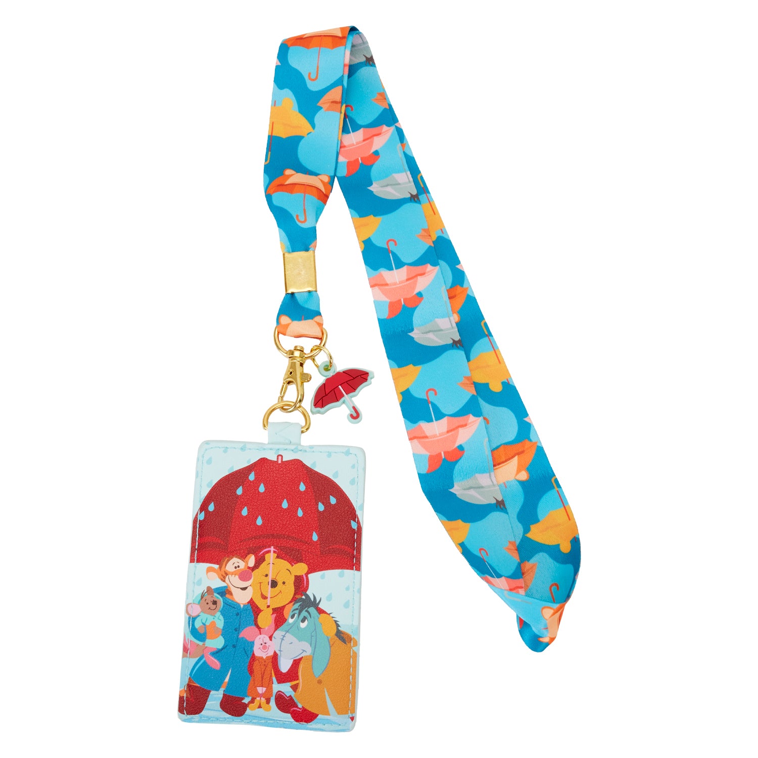 Loungefly Disney Winnie The Pooh And Friends Rainy Day Lanyard with Cardholder
