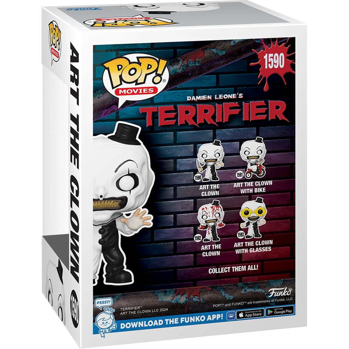 Funko Pop! Terrifier Art the Clown Vinyl Figure #1590 | Blue Culture Tees