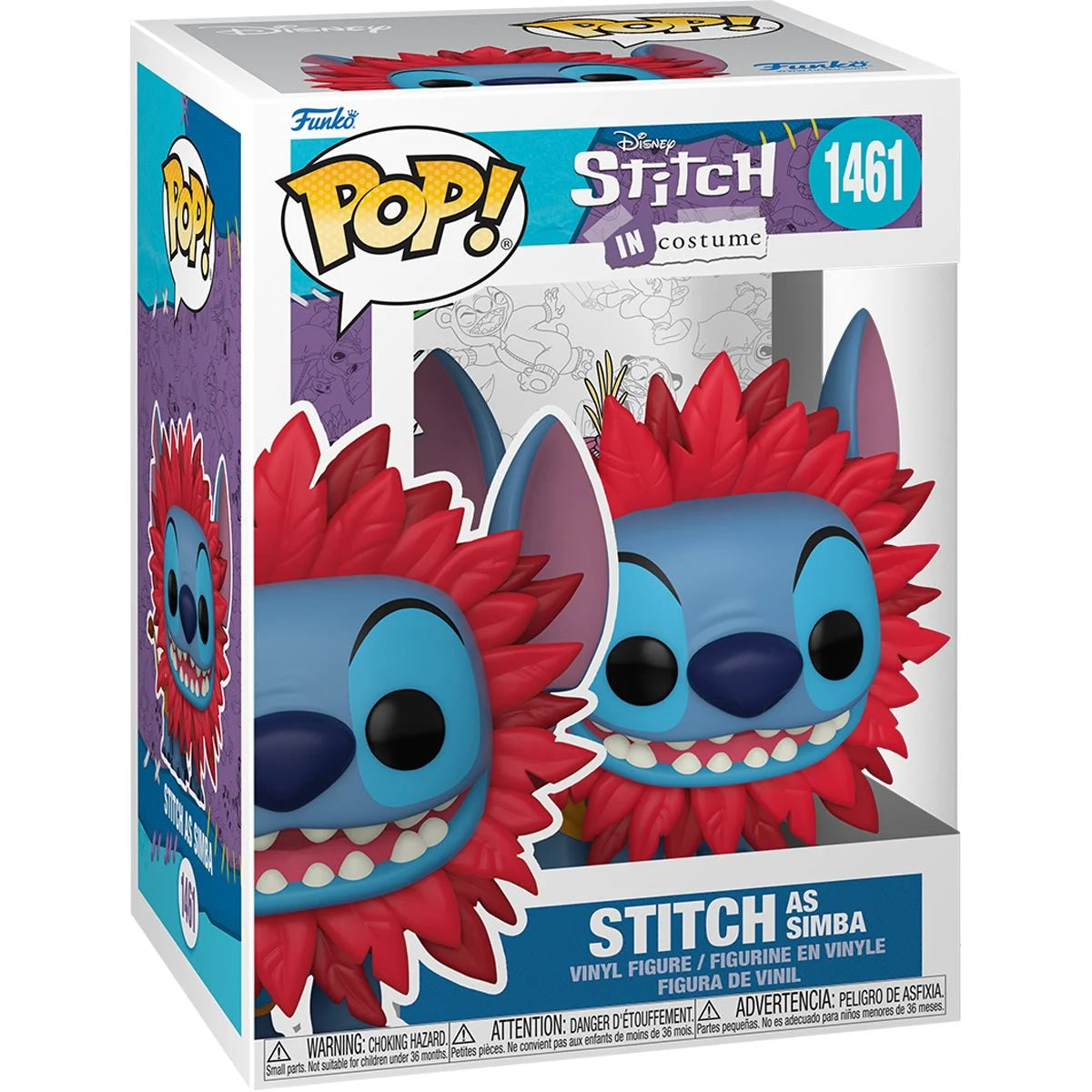 Funko Pop! Disney Lilo & Stitch Costume Stitch as Simba Vinyl Figure #1461