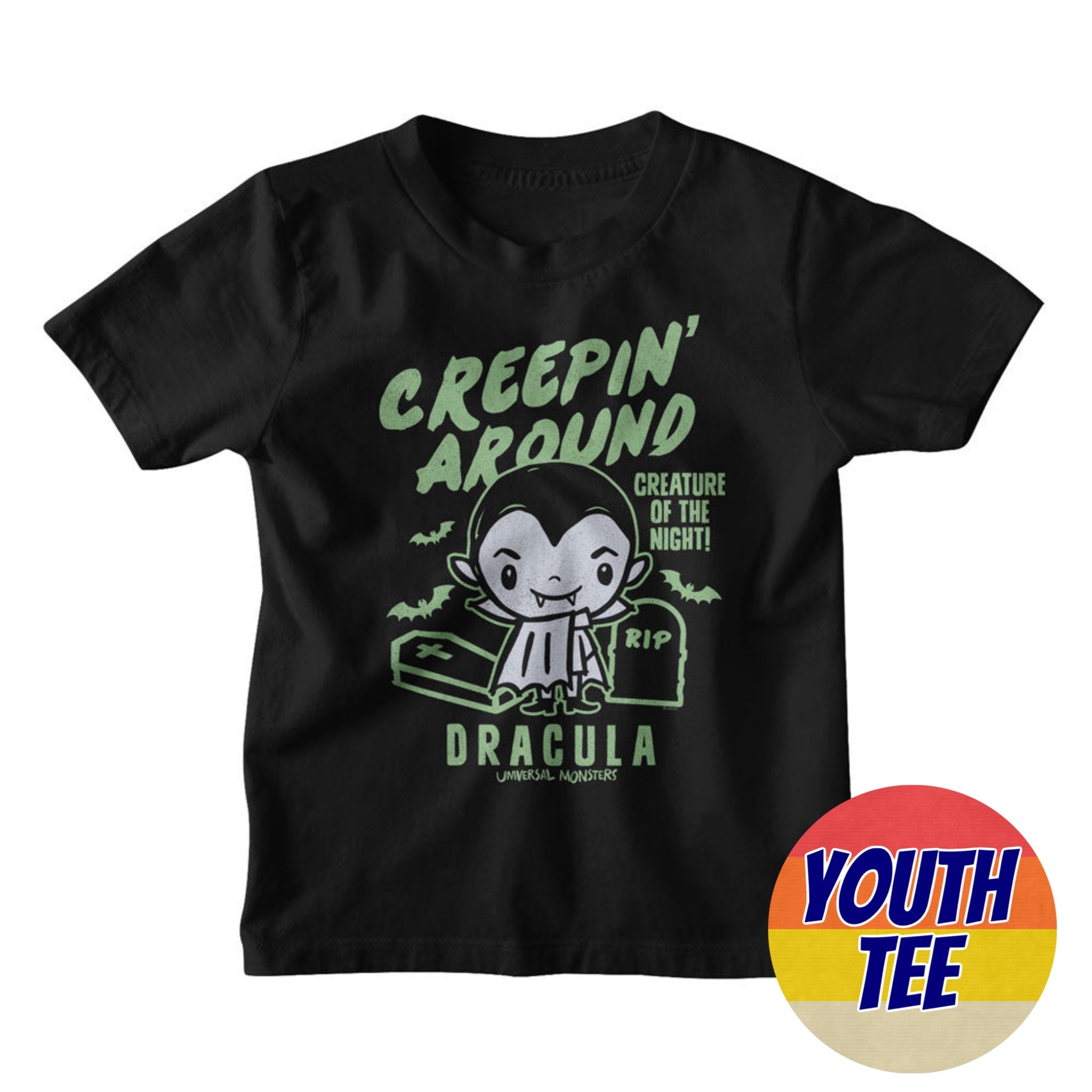 Youth Universal Monsters Creepin Around T-Shirt