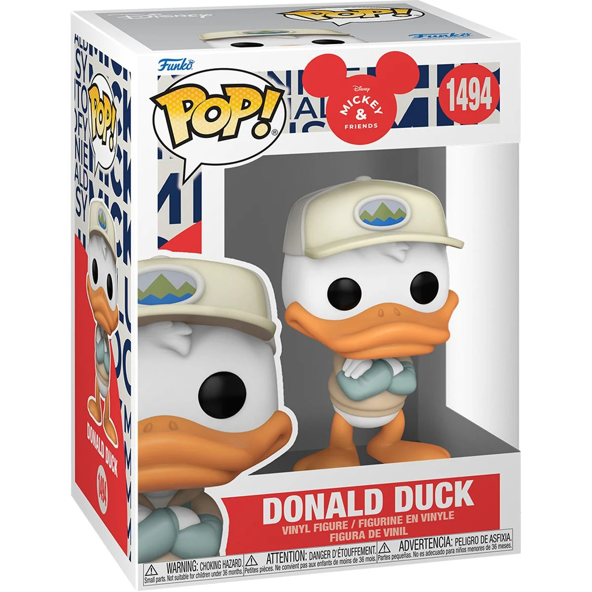 Funko Pop! Disney Mickey & Friends Excellent 8 IRL Donald Duck Vinyl Figure #1494