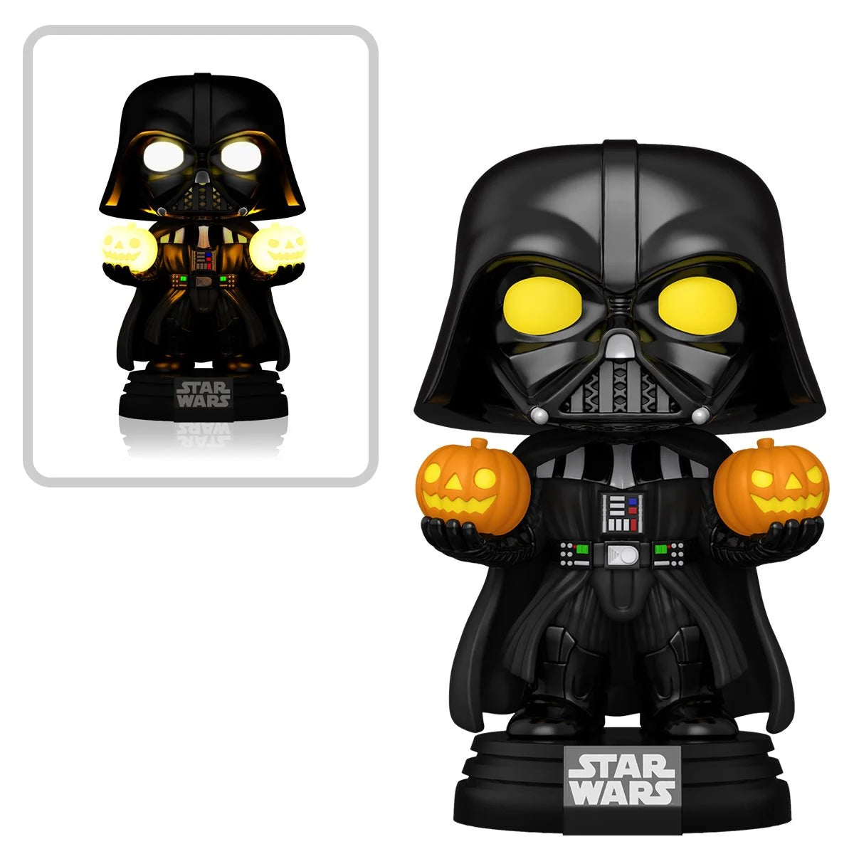 Funko Pop! Super Lights and Sounds Darth Vader Holding Jack-O-Lanterns Vinyl Figure #727 | Blue Culture Tees