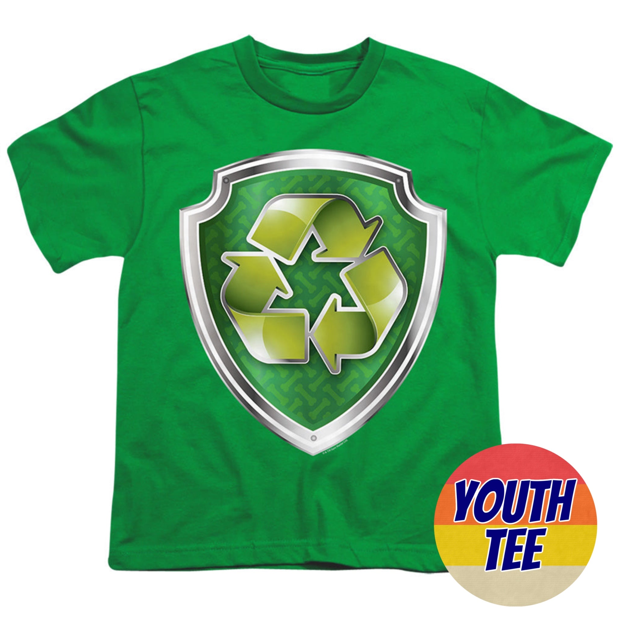 Youth Paw Patrol Rocky Badge T-Shirt | Blue Culture Tees