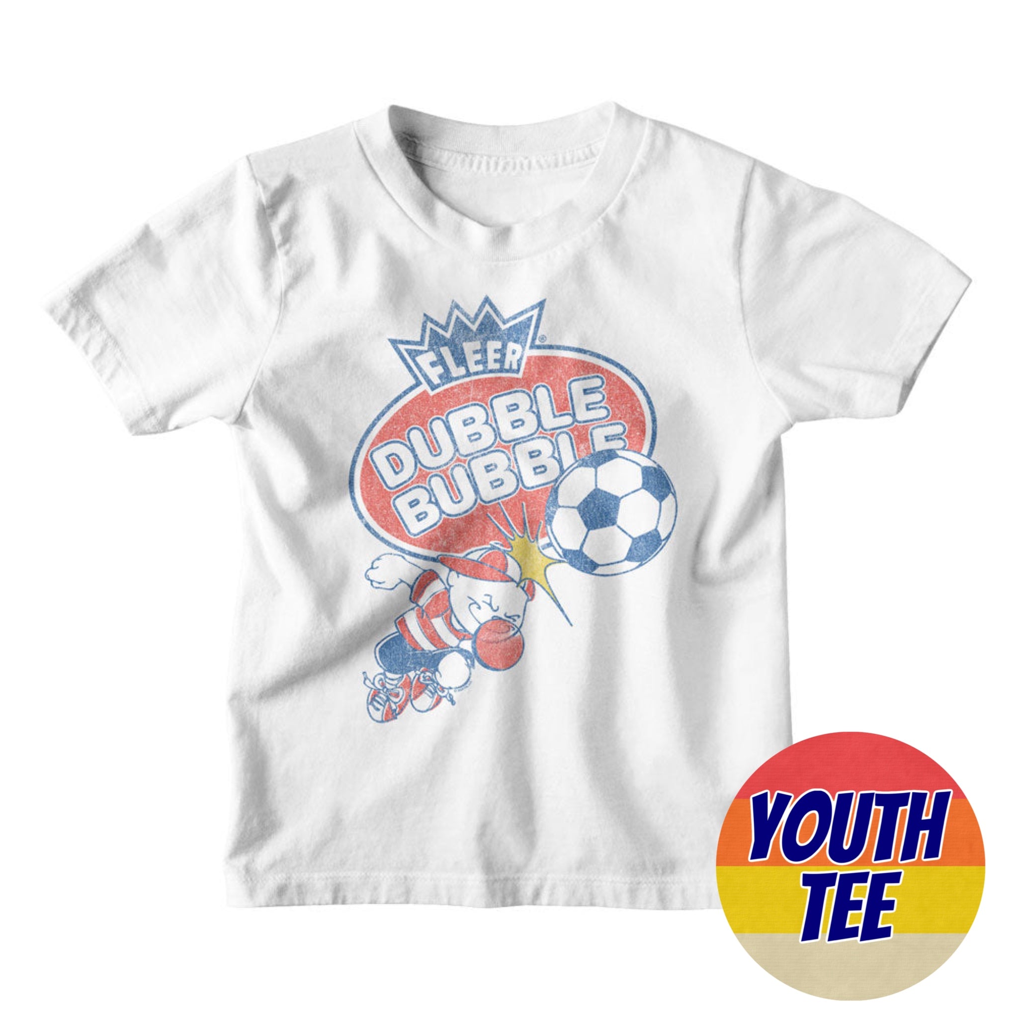 Youth Tootsie Roll Pud Soccer T-Shirt | Blue Culture Tees