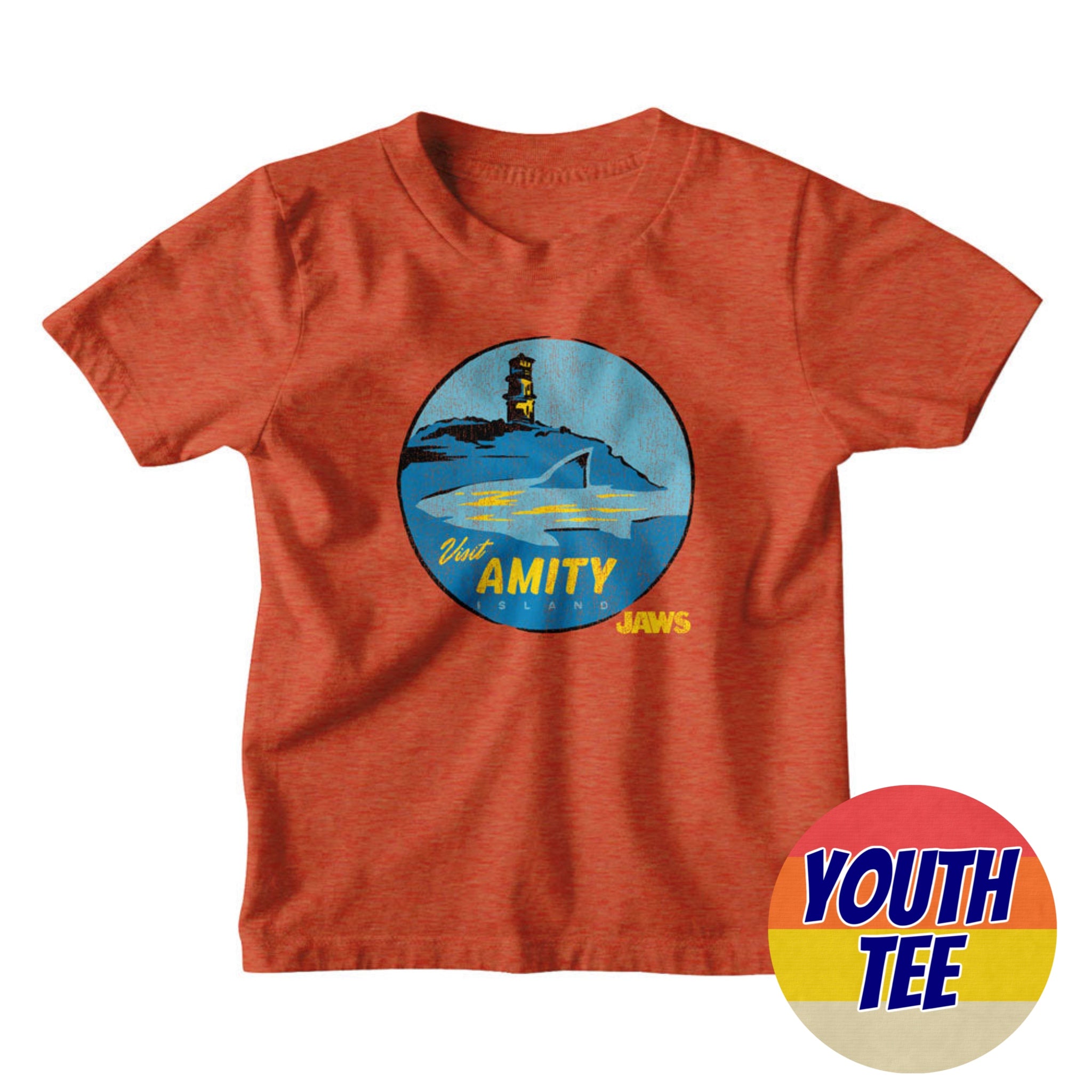 Youth Jaws Visit Amity T-Shirt | Blue Culture Tees