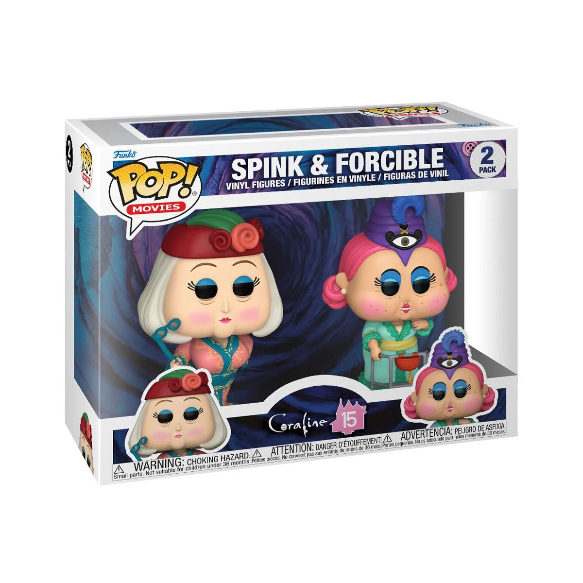 Funko Pop! Coraline 15th Anniversary Spink and Forcible Vinyl Figure 2-Pack