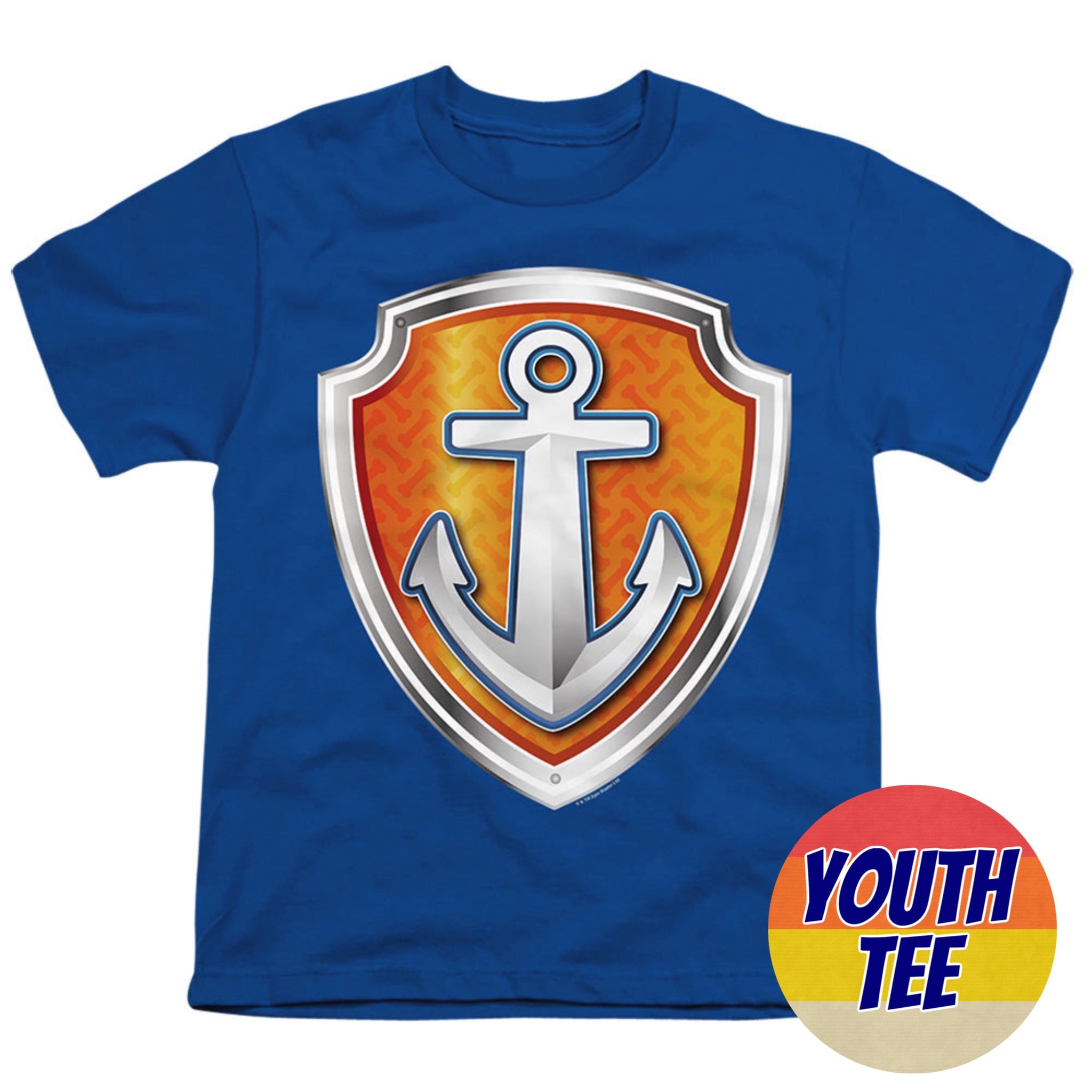 Youth Paw Patrol Zuma Badge T-Shirt | Blue Culture Tees