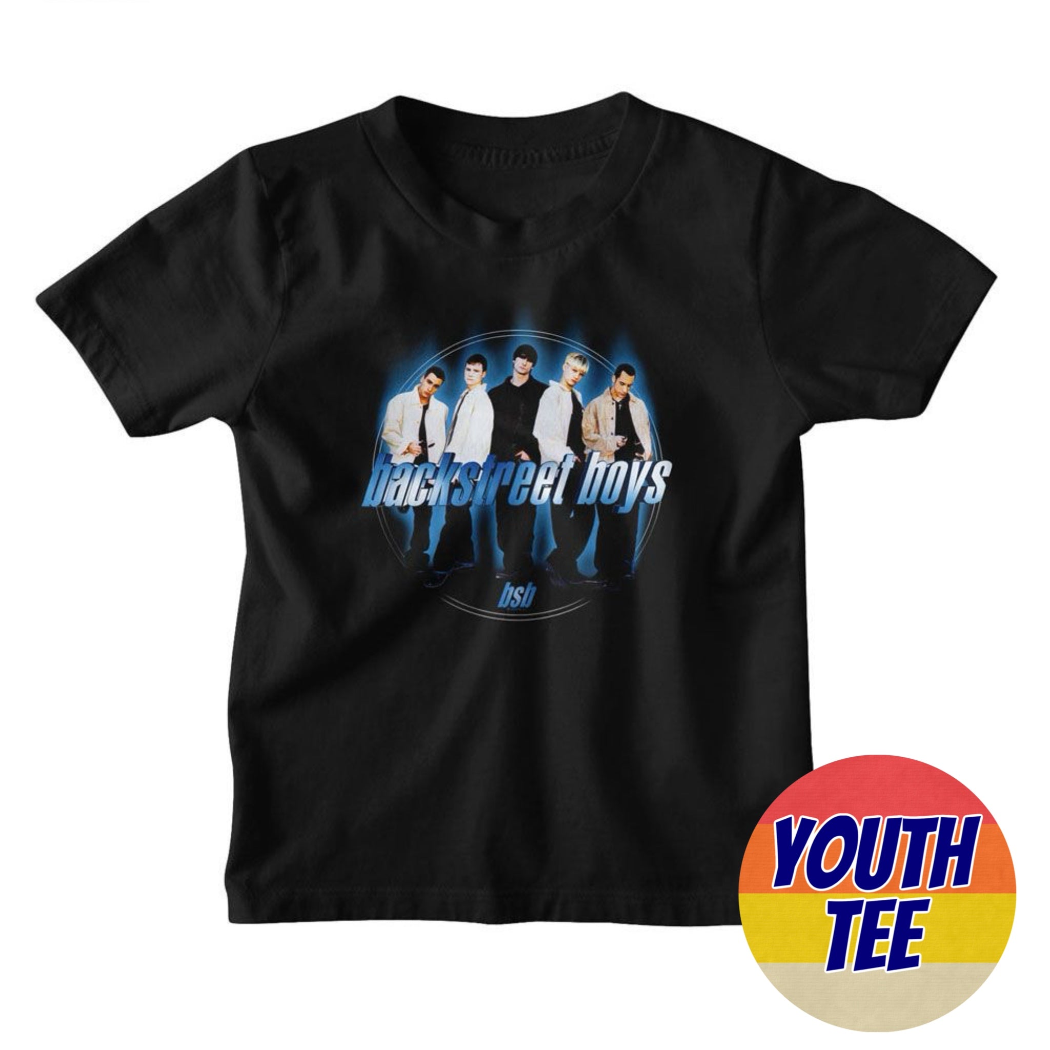 Youth Backstreet Boys Blue Circle T-Shirt