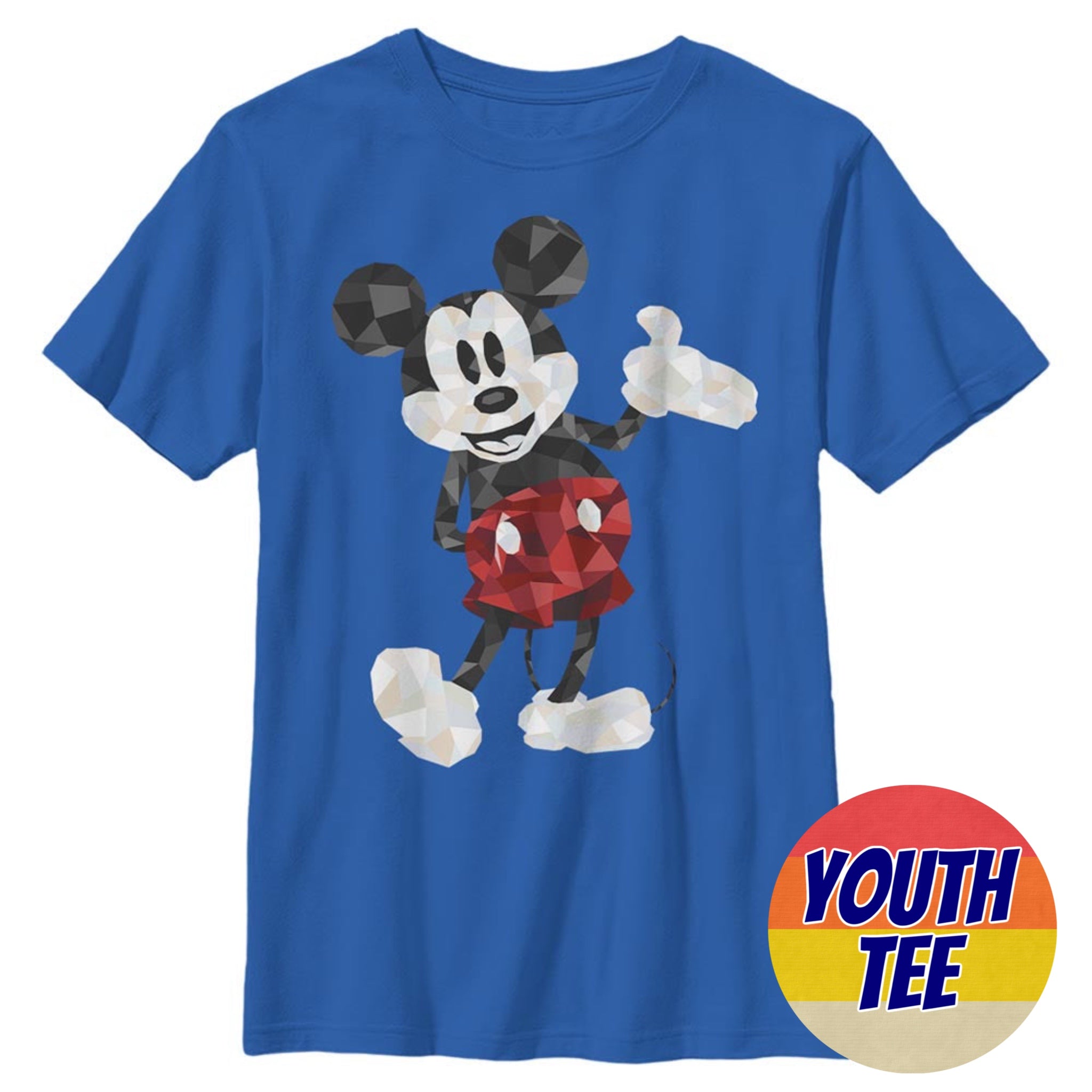 Boy's Disney Mickey Poly T-Shirt | Blue Culture Tees