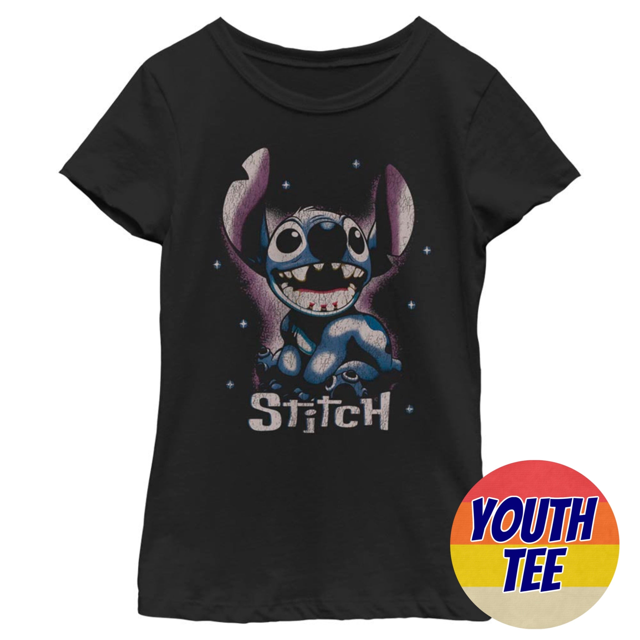 Girl's Disney Dark Stitch T-Shirt | Blue Culture Tees