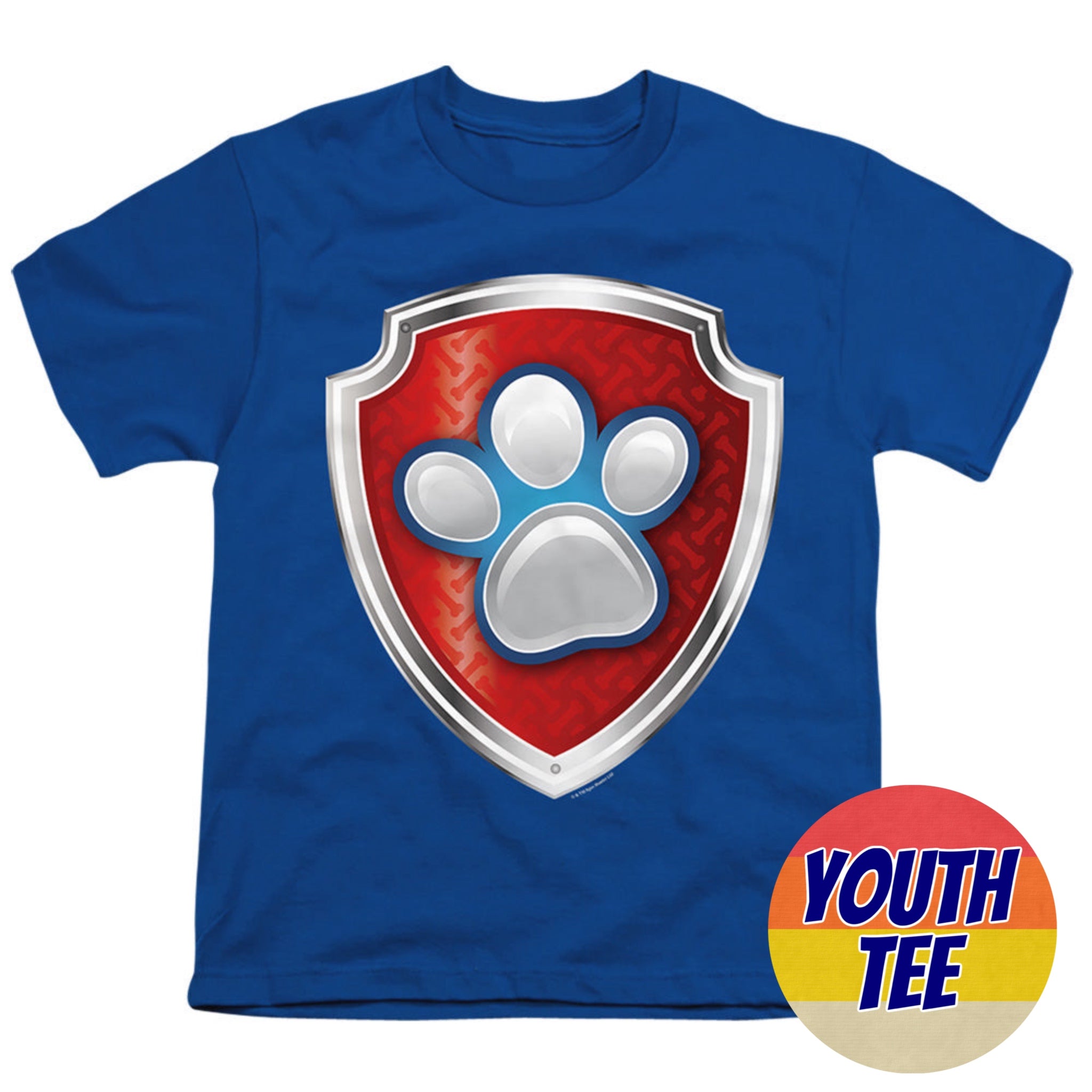 Youth Paw Patrol Badge T-Shirt | Blue Culture Tees