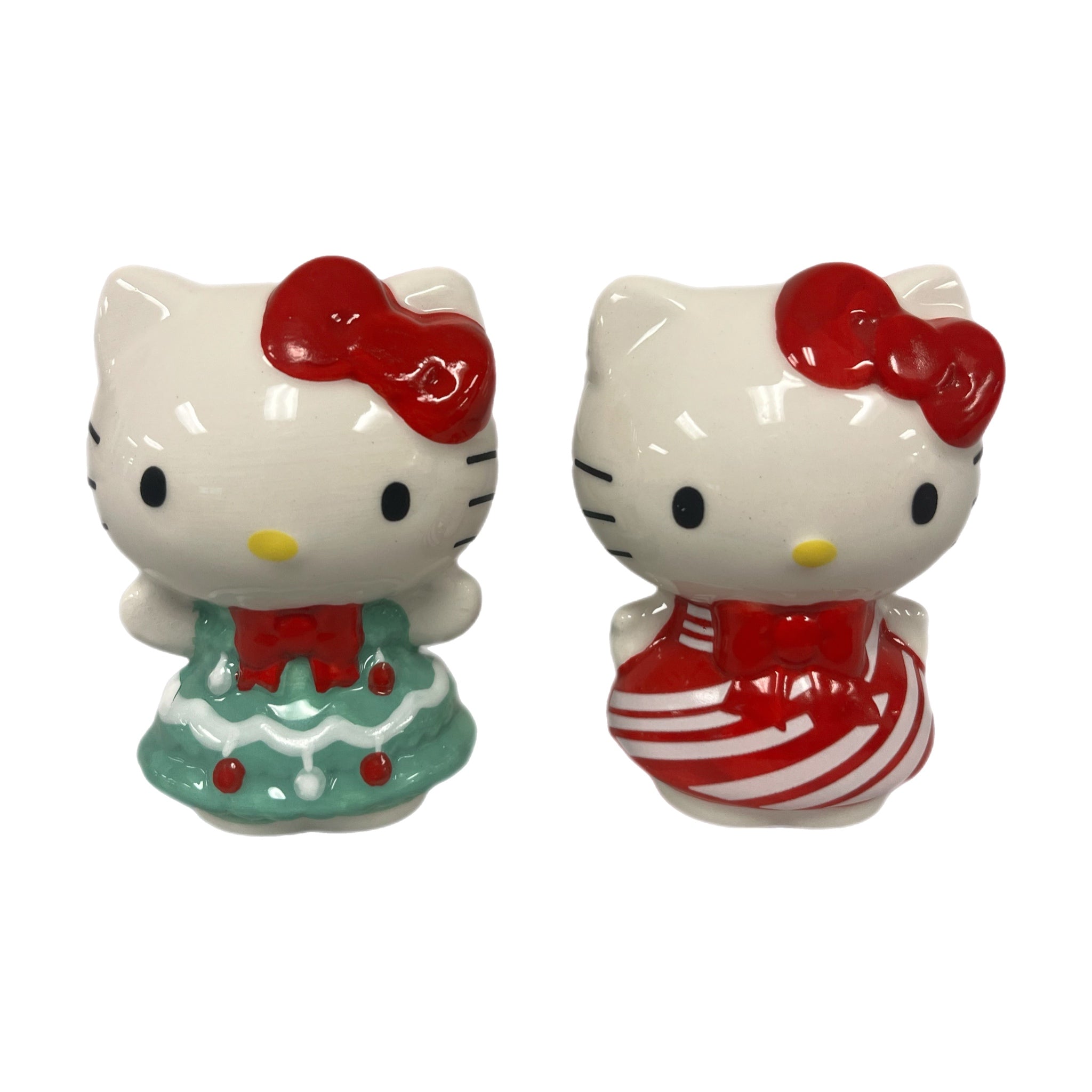 Sanrio Hello Kitty Holiday Ceramic Salt & Pepper Shaker Set | Blue Culture Tees