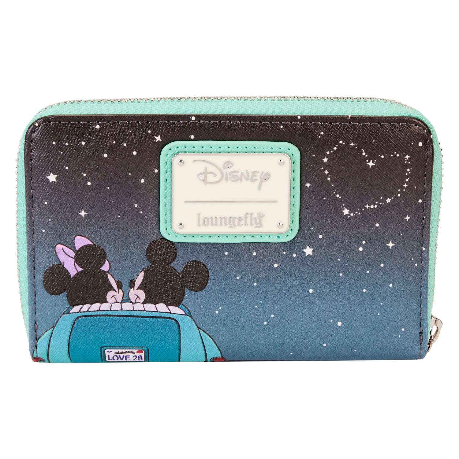 Loungefly Disney Mickey And Minnie Date Night Drive-In Zip Wallet