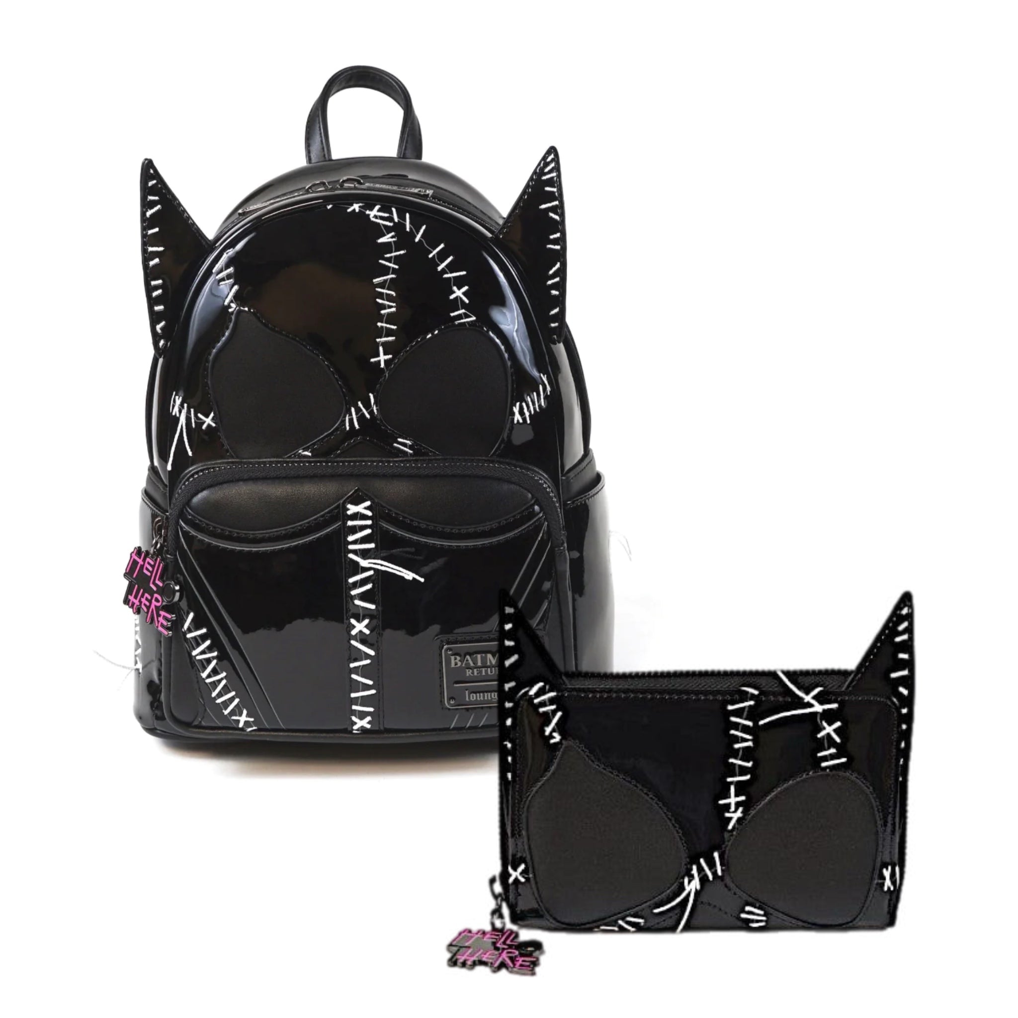 Loungefly Batman Returns Catwoman Mini Backpack and Wallet Bundle