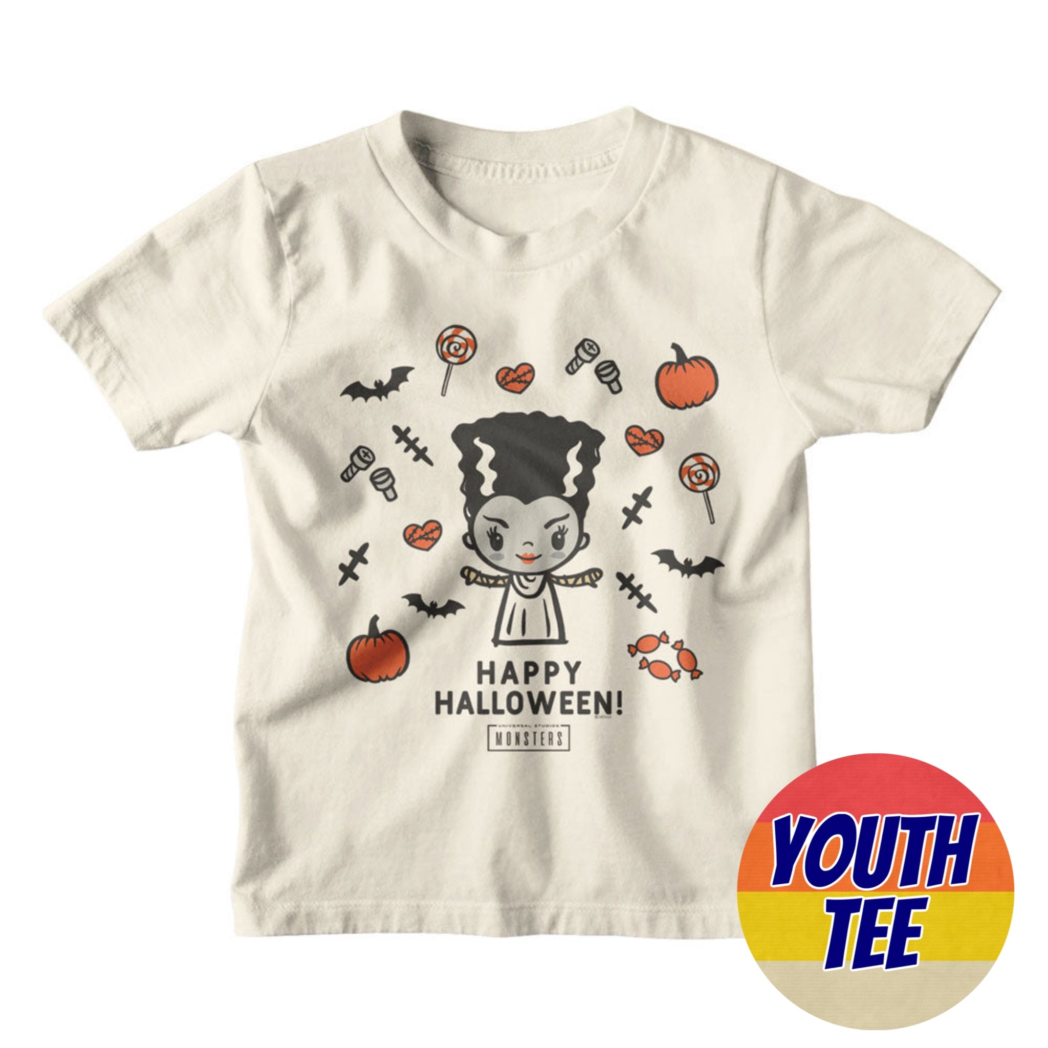 Youth Universal Monsters Chibi Halloween T-Shirt | Blue Culture Tees