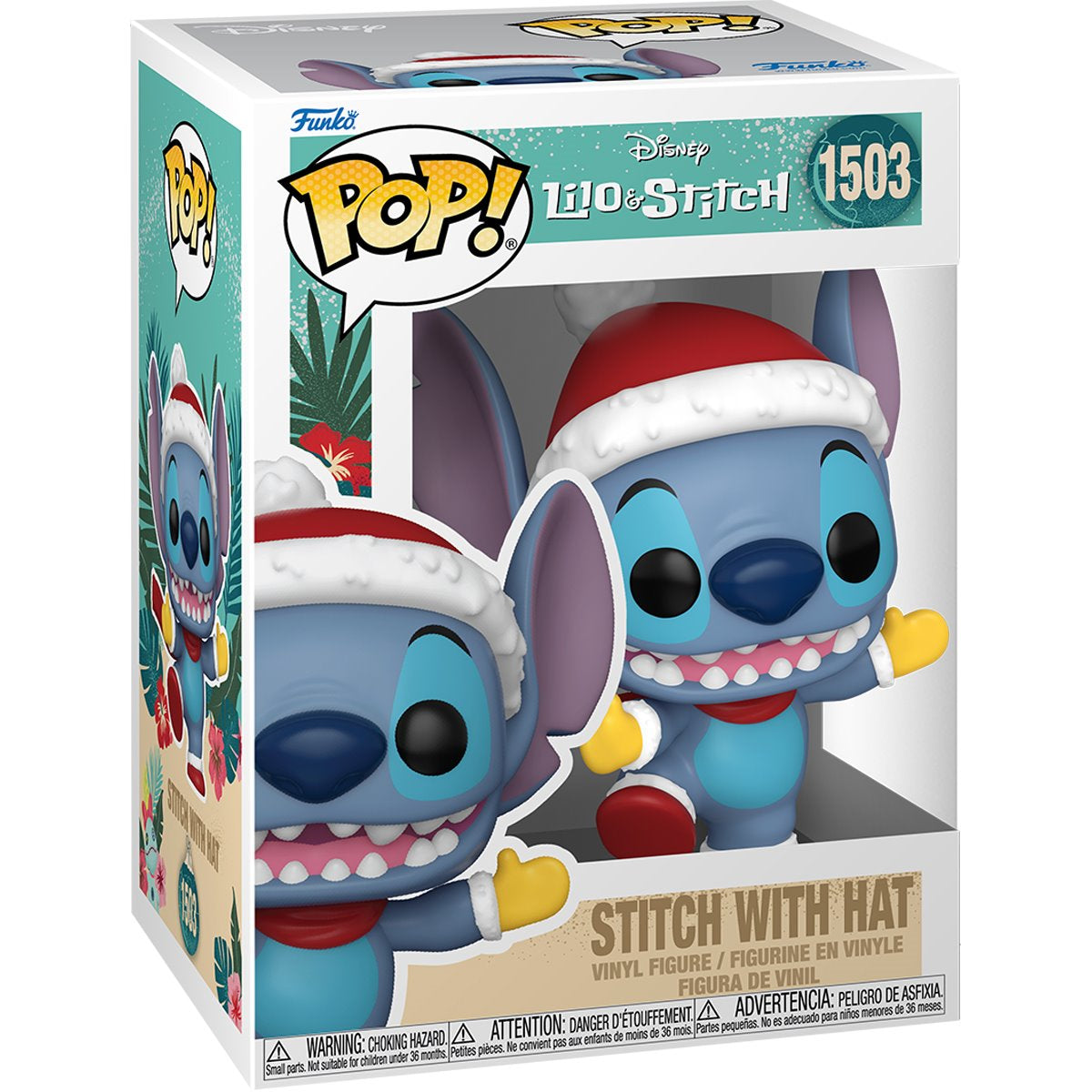 Lilo & Stitch Holiday Stitch with Hat Funko Pop! Vinyl Figure #1503