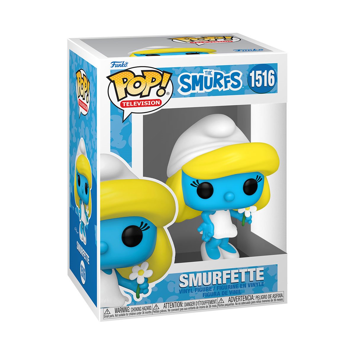 Funko Pop! The Smurfs Smurfette with Flower Vinyl Figure #1516
