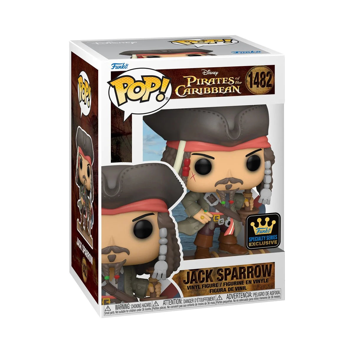 Funko Pop! Pirates of the Caribbean Jack Sparrow (Opening) Vinyl Figure #1482 | Blue Culture Tees