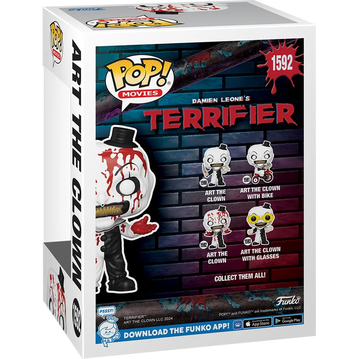 Funko Pop! Terrifier 2 Art the Clown Bloody Vinyl Figure #1592 | Blue Culture Tees